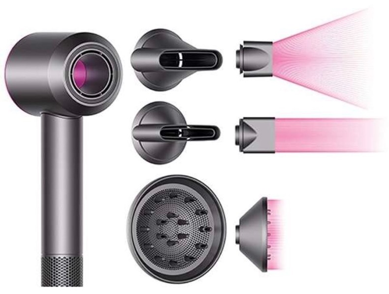 DYSON SUPERSONIC Hair Dryer FUCHSIA / IRON Super Sonic BRAND NEW Ships