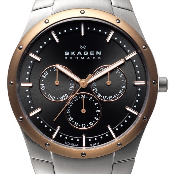 SKAGEN 596XLTRXM TITANIUM CHRONOGRAPH Mens/Gents Watch BRAND NEW £