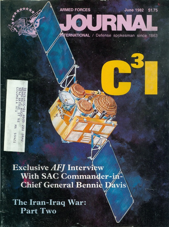 1982 Armed Forces Journal Magazine C3I/Chief General Bennie Davis/Iran