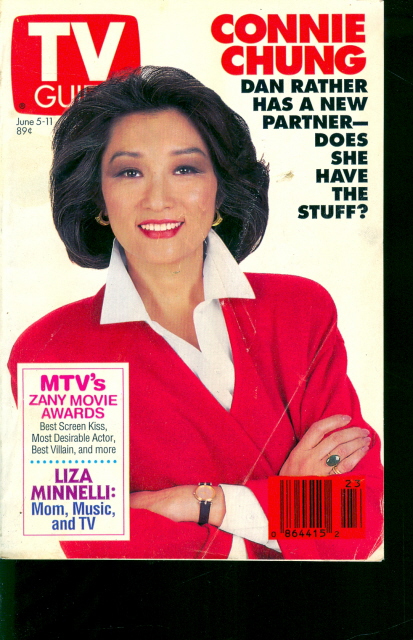 1993 TV Guide Connie Chung News Anchor  Dan Rather s5d6f7g  