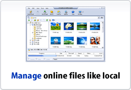 Manage your online files like local