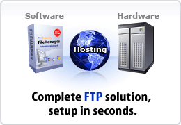 Complete FTP solution, setup in seconds