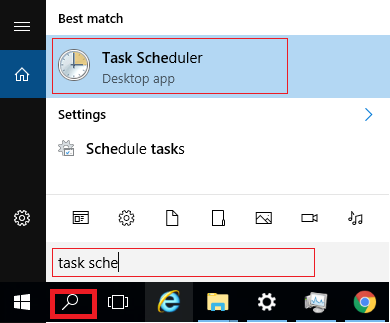 Launch Windows Task Scheduler