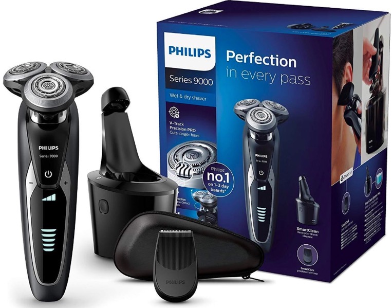 philips rechargeable shaver with trimmer