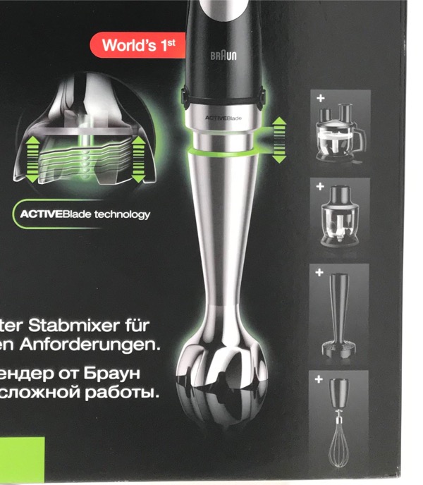 BRAUN MultiQuick 9 Hand Blender MQ9087X Food Processor NEW Multi Quick