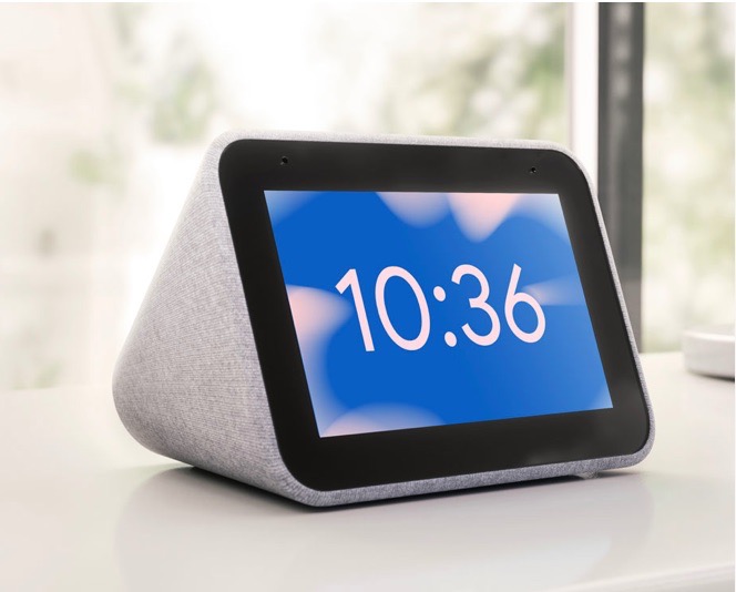 LENOVO Smart Alarm Clock Essential with Google Assistant Night Light