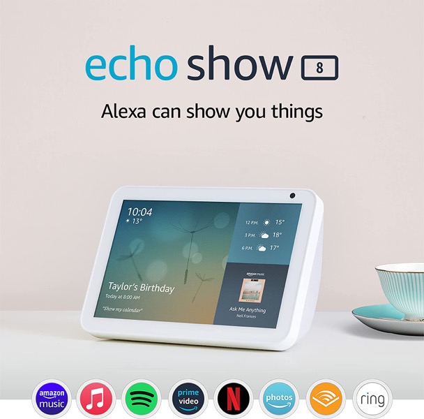 Amazon Echo Show 8 ホワイト Amazon Echo Show 8 (3rd Gen, 2023 release) 8 in. HD Smart