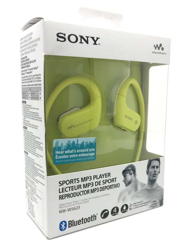 Sony NW-WS413 Waterproof All-in-One MP3 Player 4 GB Lime Green