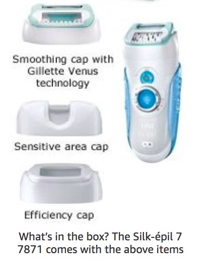 Braun Silk-Epil 7 7871 Wet & Dry Dual Epilator with Gillette