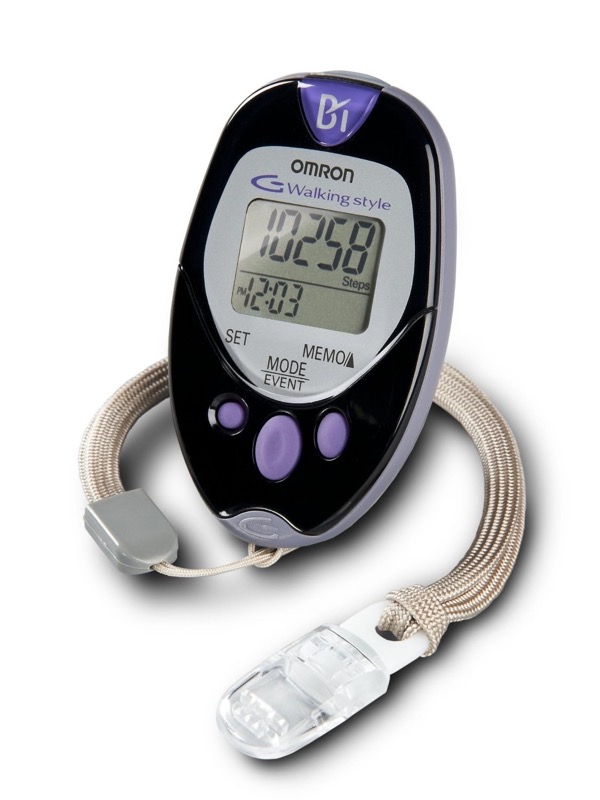 OMRON HJ720ITC Premium Digital PEDOMETER w/PC SOFTWARE USB CABLE