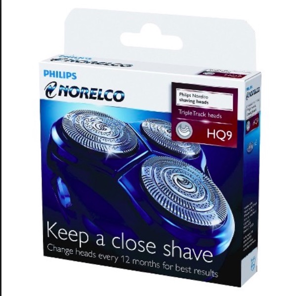 3 PHILIPS PHILISHAVE HQ9 Replacement Shaver Heads Blades NEW GENUINE in