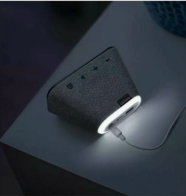 LENOVO Smart Alarm Clock Essential with Google Assistant Night Light