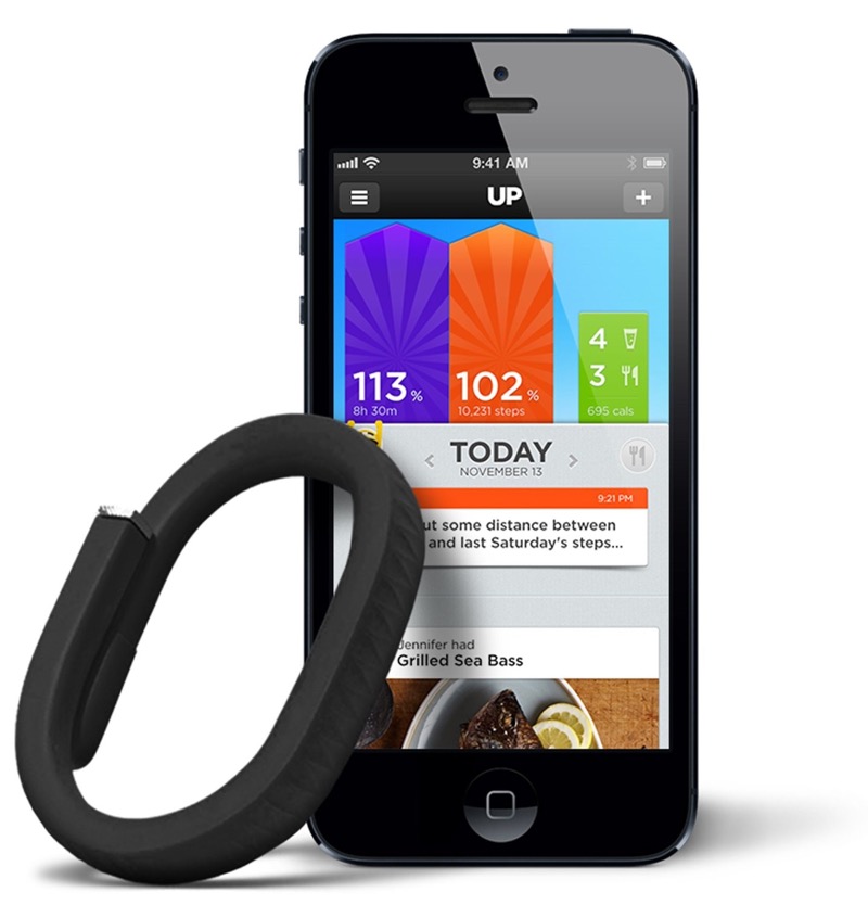 jawbone tracker