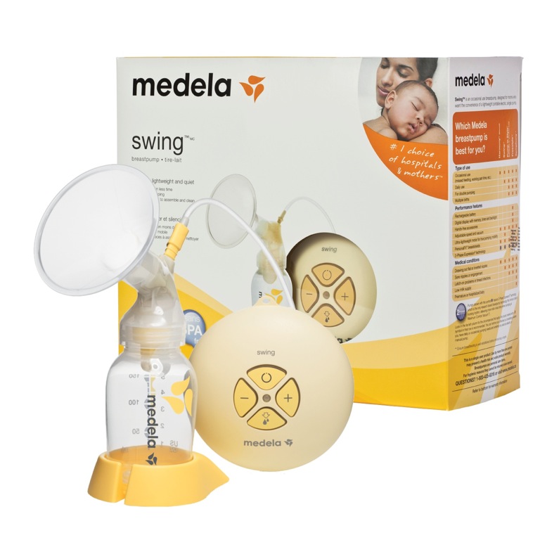 MEDELA SWING Electric Breast Pump with Calma Solitaire Baby Teat NEW