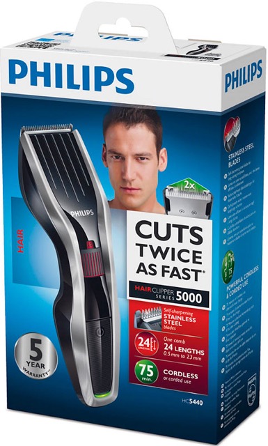 Details Zu Philips Hc5440 Mens Cordless Hair Clipper Beard Trimmer Dualcut Tech New