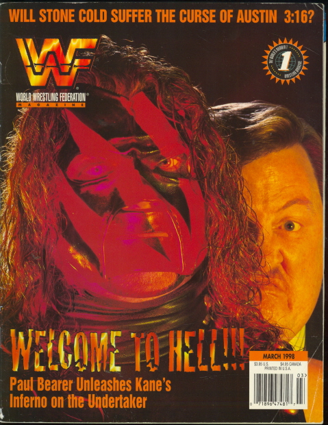 1998 WWF Magazine Paul Bearer The Undertaker