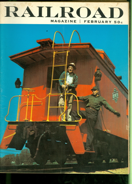 1957 Railroad Magazine Chicago North Western Caboose