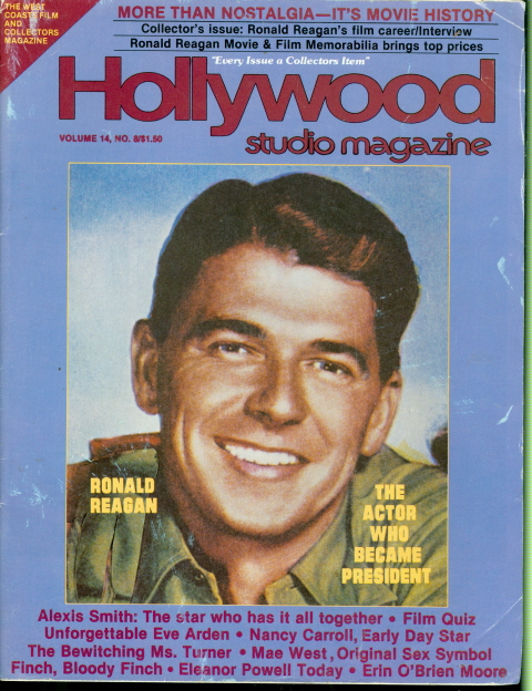 1981 Hollywood Studio Magazine Ronald Reagan Actor Who Became President