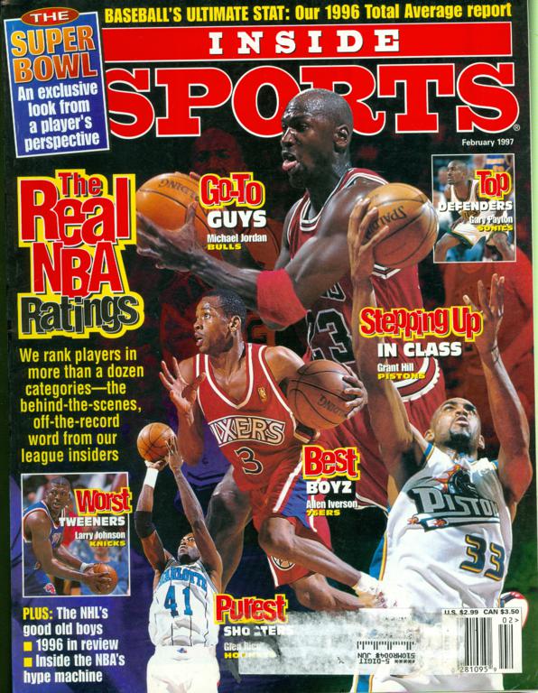 magazine: michael jordan/allen iverson/grant hill/glen rice