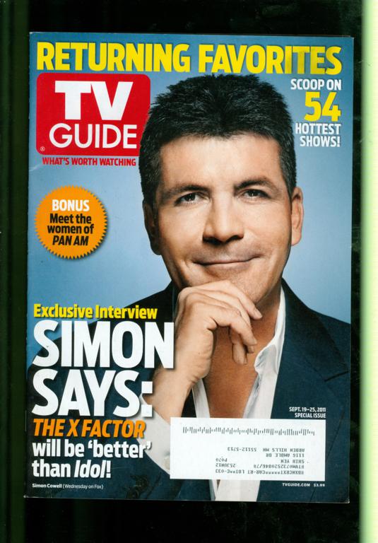 2011 TV Guide Simon Cowell Exclusive Interview x Factor Better American Idol