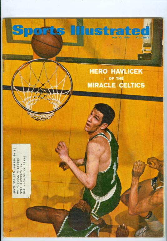 1969 sports illustrated: john havlicek - boston celtics
