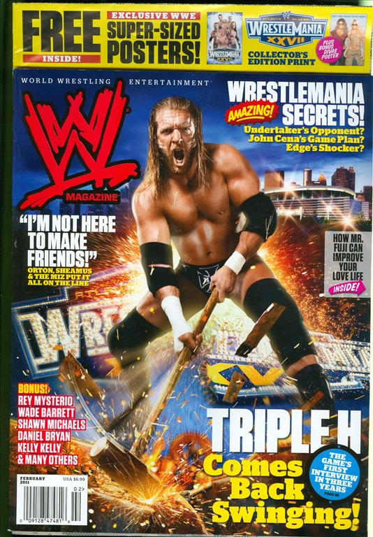 2011 WWE Magazine Triple H The Game's First Interview in Three Years