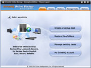 DriveHQ Online Backup Screenshot