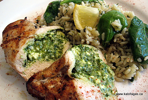 Picture of Grilled Stuffed Pesto Chicken Breast
