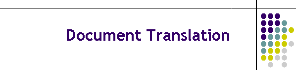 Document Translation